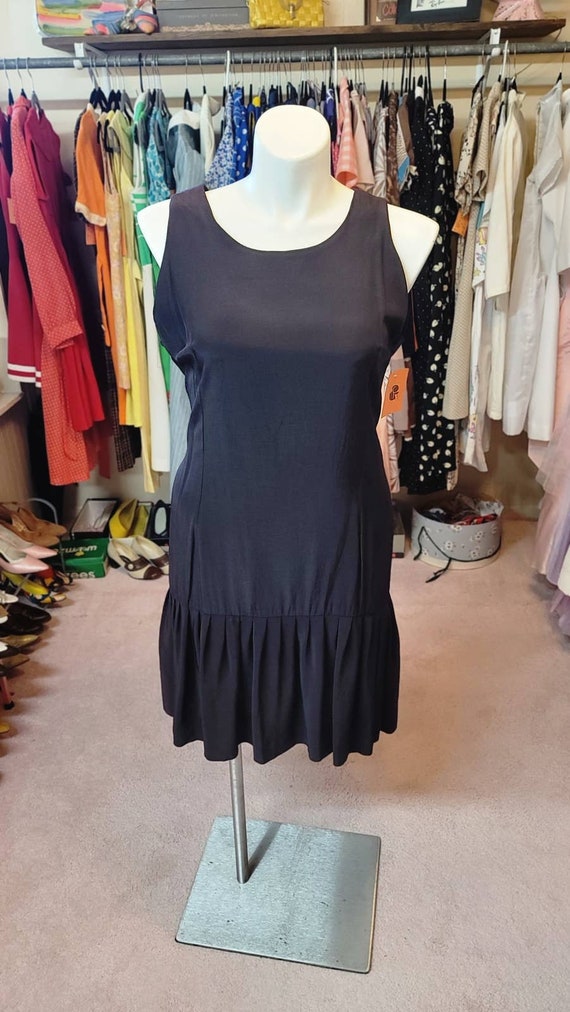 XL Volup little black dress, drop waist