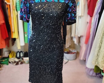 S vintage sequin dress 1980s/90s