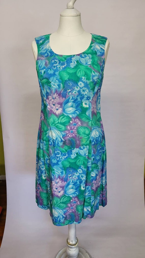 vintage 60s cotton day dress M