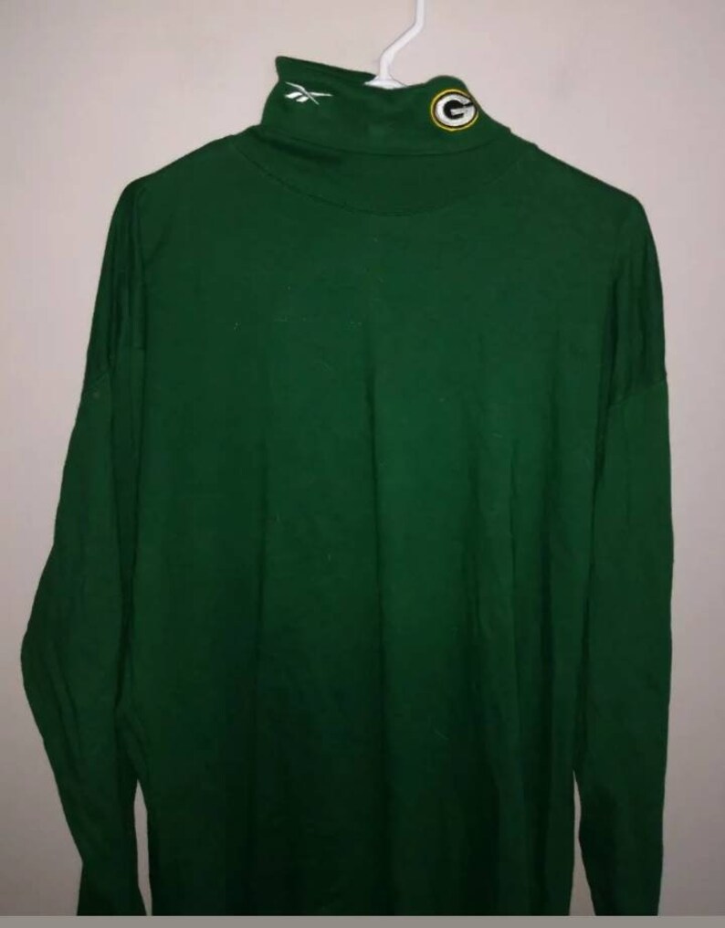 Vintage Reebok NFL Green Bay Packers Football Turtleneck Shirt Etsy