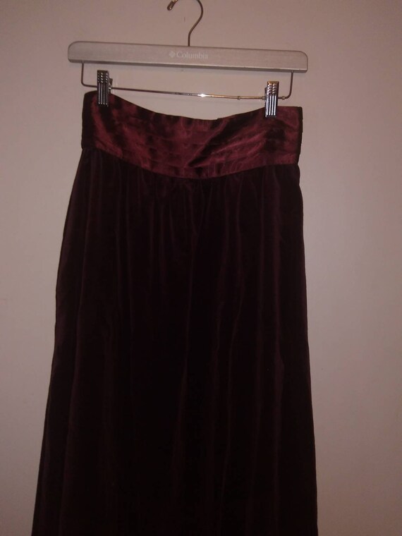Vtg Jessicas Gunnies by Gunne Sax Skirt Burgundy M