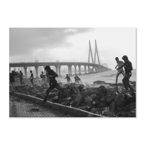Downloadable Hindu Fine Art, Iconic India Monsoon Image, Printable Black And White Photo, Unique Travel Wall Decor, Gift For Him Her