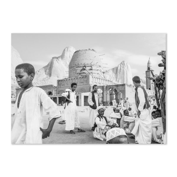 Printable Sudan Sufi Photo, Digital Fine Art Photography, Downloadable Tribal Wall Art, Black And White Africa Print, Travel Boho Home Decor