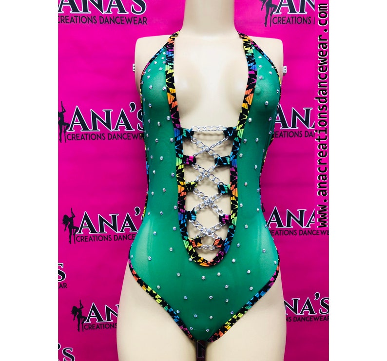 Leotard Transparent Exotic Dancewear Outfit Rave Festival Outfit