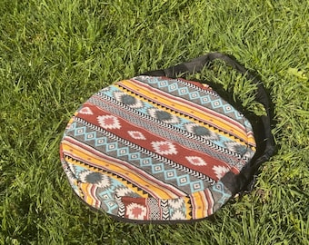 Borsa a tamburo sciamanica, design nativo americano, fino a 45 cm
