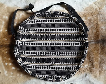 Shaman drum bag, shamanic drum bag, drum bag for drum upto 42cm diameter native american style