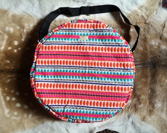 Shaman drum bag, shamanic drum bag, drum bag for drum upto 42cm diameter native american style