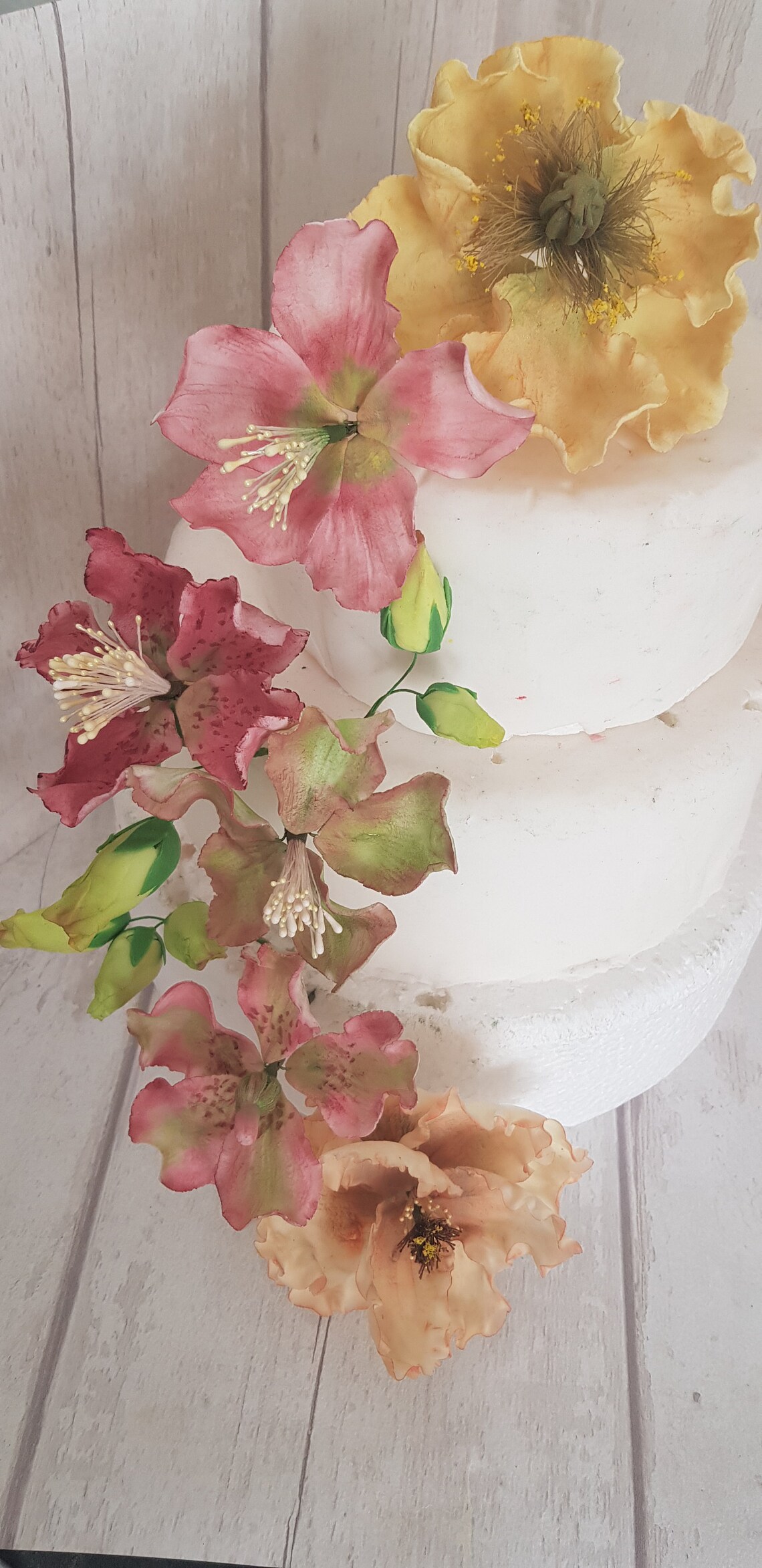 Sugar flower complete cake decorating kit peony hellebore Etsy