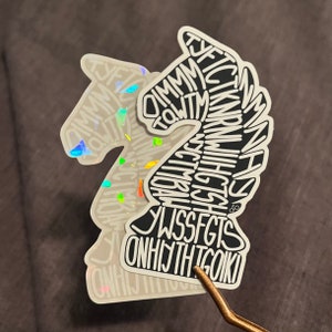 Sticker pièce d'échecs chevalier OIMMM | Aimant pour voiture/réfrigérateur