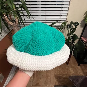 Handmade Crochet Green Turtle Shell