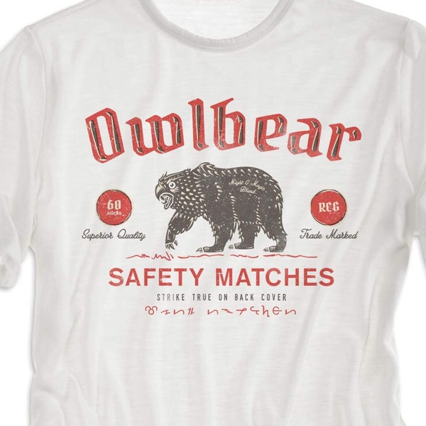 D&D Owlbear t-shirt - Dungeons and Dragons Vintage Style DnD Tee - Dungeon Master Gift - Gamer shirt XS S M L XL