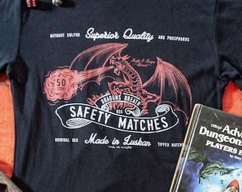 Dungeons and Dragons Graphic Tee | Vintage D&D Dragon Shirt for Gamers