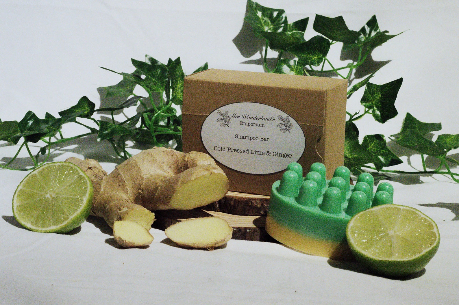 Cold Pressed Lime & Ginger Shampoo Bar Etsy