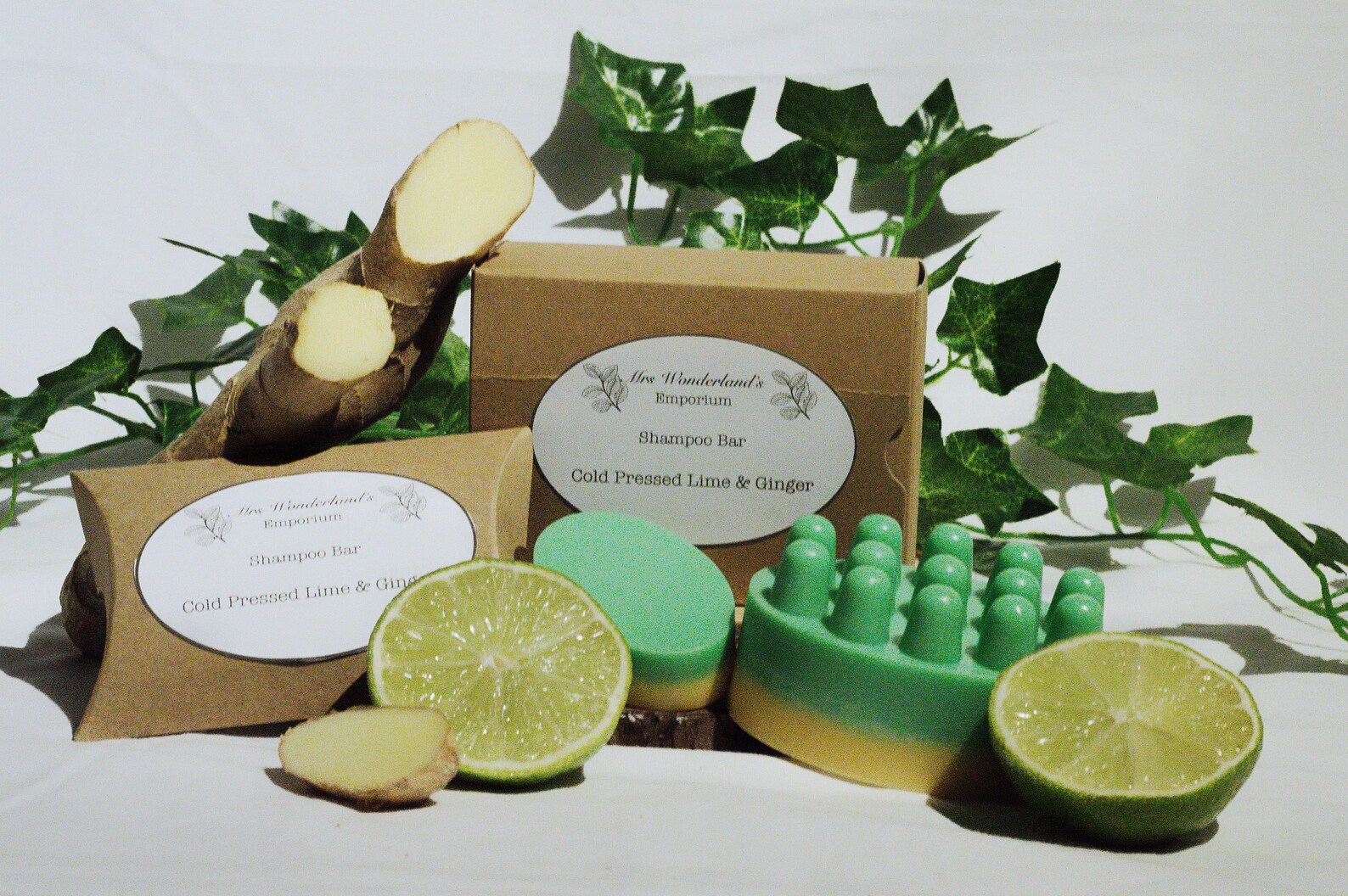 Cold Pressed Lime & Ginger Shampoo Bar Etsy