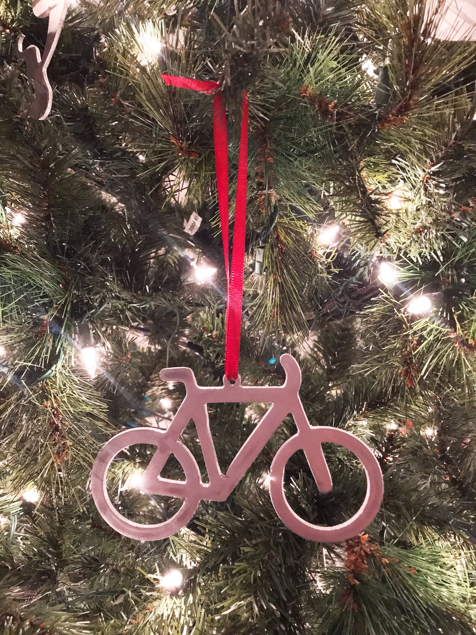 Metal Bike Christmas Ornament Aluminum Bicycle Holiday Etsy