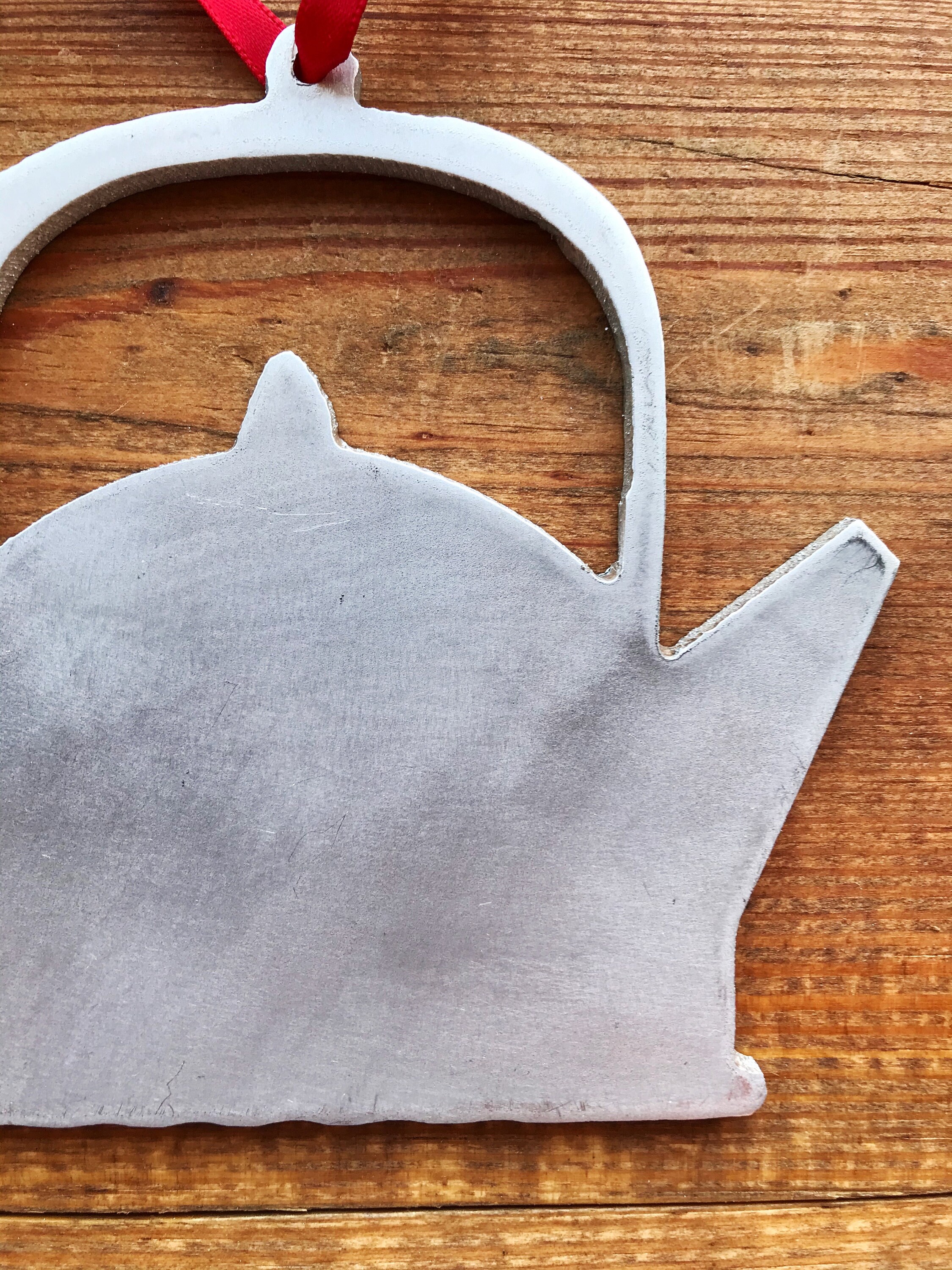 Metal Tea Kettle Ornament Aluminum Kettle Christmas Ornament Etsy España