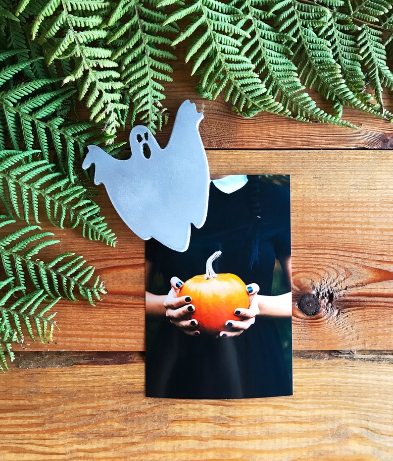 Metal Ghost Aluminum Ghost Halloween Raised Etsy