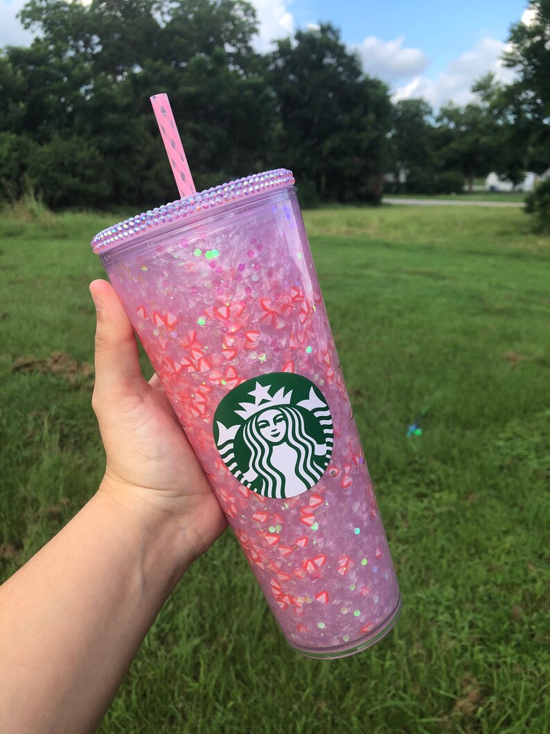 cheap clearance on sale Pink Drink Starbucks Snow Globe
