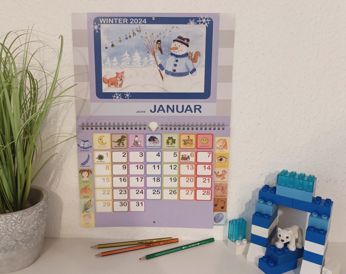 2024 Der Kinderkalender 2024 Erlernen Durch Bilder Etsy De 2024 Der Kinderkalender 2024 Erlernen Durch Bilder Etsy De