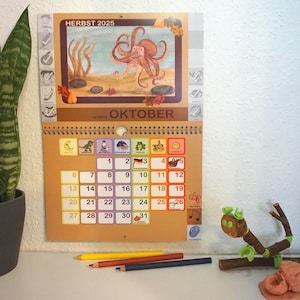 2025 - Der Kinderkalender 2025 Erlernen durch Bilder