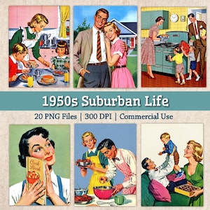 1950s Illustration - Etsy
