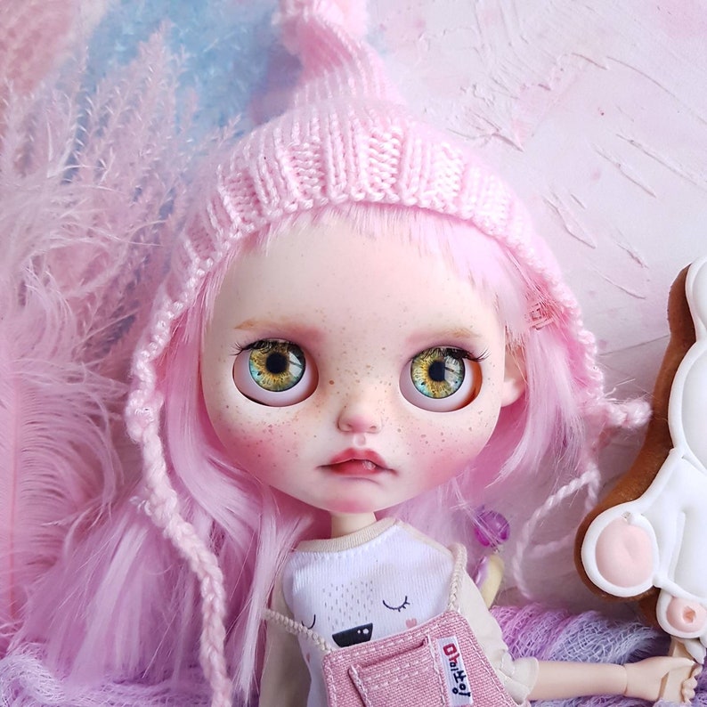 SOLD OUT. OOAK Blythe custom doll pink hair Ooak blythe doll | Etsy