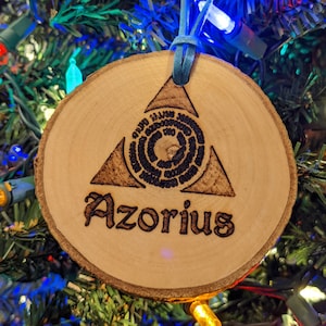 MtG Azorius Ornament 2-Sided Door Knob Decoration Magic the Gathering Azorius Senate Ravnica, Medium Size