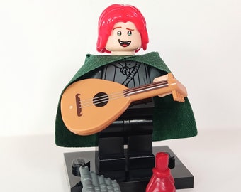 Arcanist Bard with Lute, Pipes & Coin Purse Choice of Minifigure Shaper, Harpist, or Fae