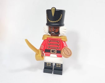 Nutcracker Minifigure with Saber & Walnut