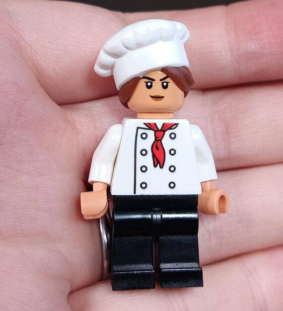 Patisserie Chef Minifigure Baker Minifig With Jam Croissant Etsy UK