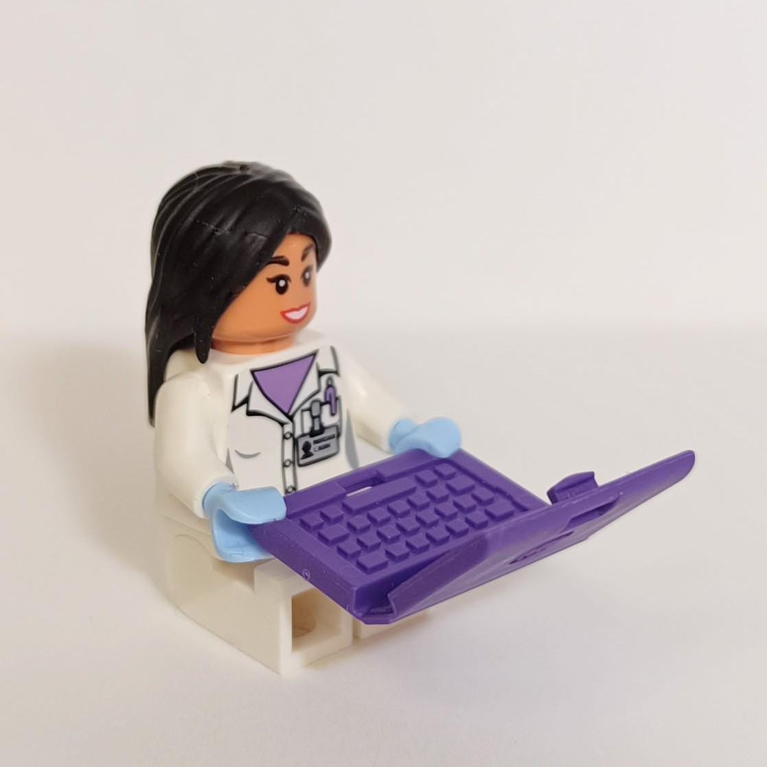 Scientist Computer Toy Scientist Minifigure Doctor With Laptop - Etsy