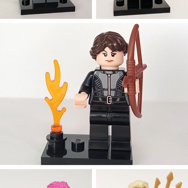 Hunger Games Minifigure Choice of Katniss Effie Peeta Haymitch Caesar with Accessories