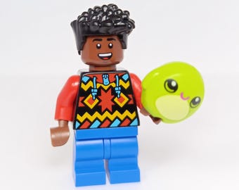 Squishy Plush Kid Minifigure with Stuffed Animal