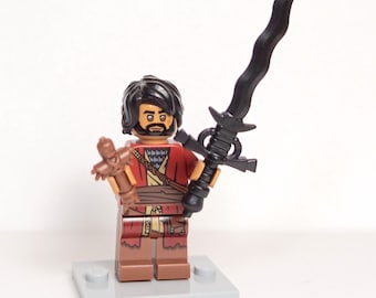 Swordmaster Minifigure Color Heightened Scholar with Doll and Fantasy Sword