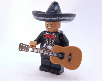 City Lego Figuren Musiker Country Sänger Gitarre Cowboy 