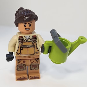 Gardener Minifigure Farmer with Watering Can
