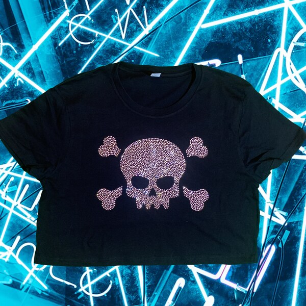 Skull Crop Top - Etsy