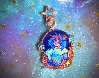 Ash Prince of Starlight Rainbow Holo Acrylic Charm