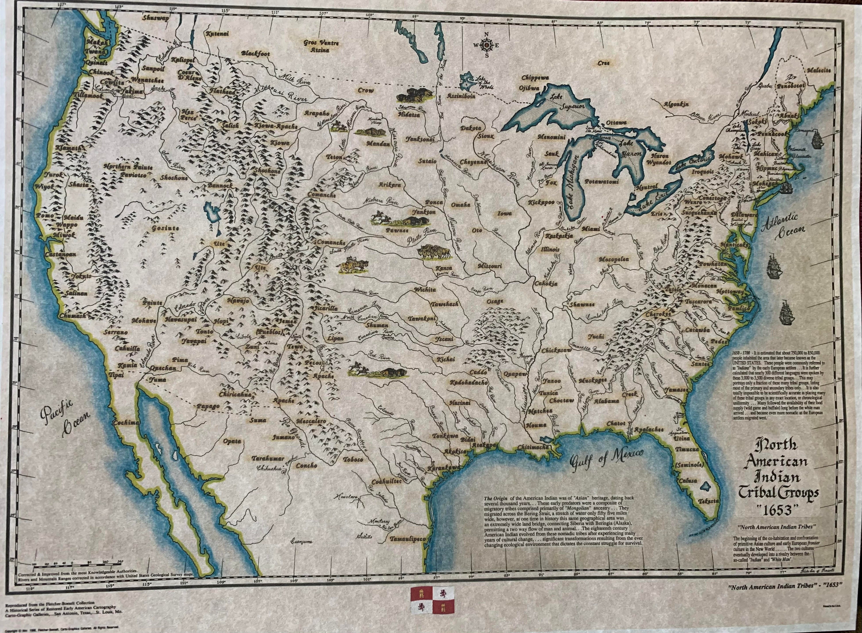 ＩＮＤＩＡＮ　ＴＲＩＢＥＳ　OF NORTH AMERICA １９９６年版 History of the Indian Tribes of North America in 2 vols
