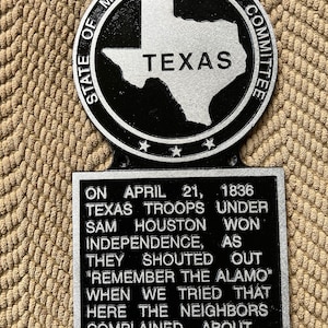 Texas Hysterical Historical Plaque Alamo Funny Gift