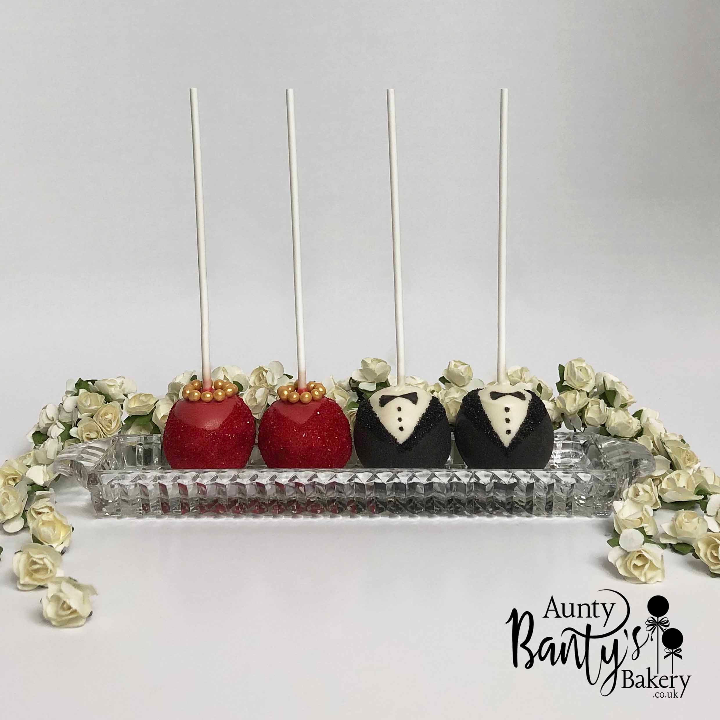 Desi Bride & Groom Cake Pops | Bridal Shower Gift | Wedding Favours | Mehendi Favour | Jago Favour