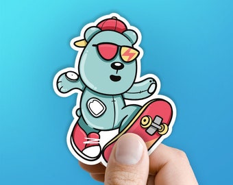 T1D Freestyle Teddy Sticker, Diabetes, T1D, Diabetes Sticker, Type One Diabetes, Type 1, Sticker, Kids Diabetes