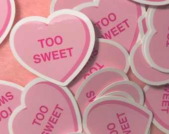 T1D Conversation Heart Sticker, Diabetes, T1D, Diabetes Sticker, Type One Diabetes, Type 1, Diabetic, Sticker, Kids, Kids Diabetes