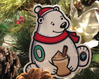 T1D Polar Bear Sticker, Diabetes, T1D, Diabetes Sticker, Type One Diabetes, Type 1, Diabetic, Sticker, Kids, Kids Diabetes