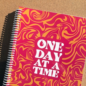 Pink Daily Diabetes Journal (LARGE), Blood Sugar Logbook, T1D, Diabetes, Food Log, Meal Tracker, Blood Sugar Log, Mood Journal
