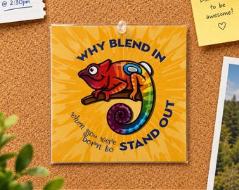 Why Blend In When You Were Born To Stand Out - Mini Print, Diabetes, T1D, Type One, Type 1, Diabetes Art, Inspirational, T1D Inspiration