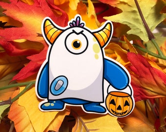Halloween Buster - The Low Blood Sugar Monster Sticker, Diabetes, T1D, Diabetes Sticker, Type One Diabetes, Type 1, Sticker, Kids Diabetes