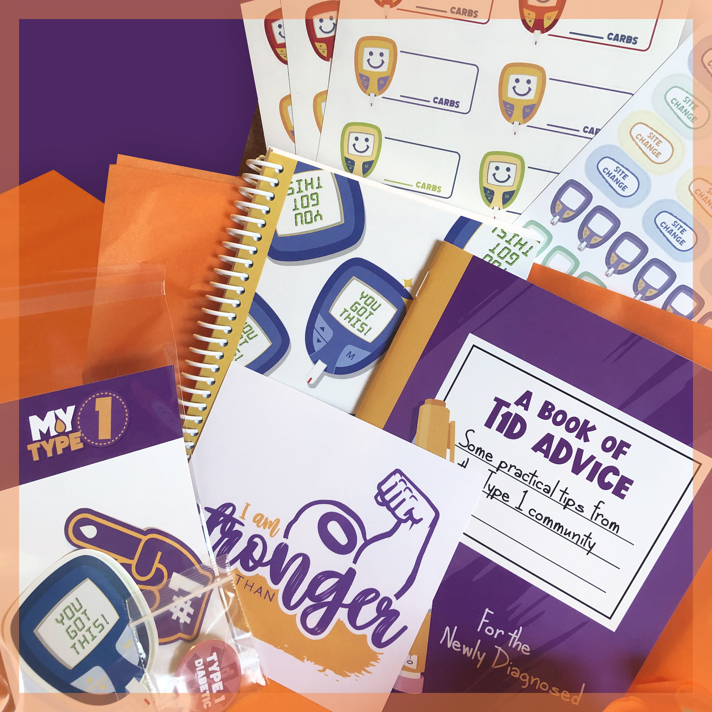 Newly Diagnosed T1D Gift Box Diabetes Gift Ideas Diabetes Etsy