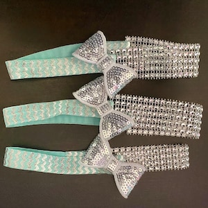 Mint Bow Tie Doggy Neckband- 3 Per Pack