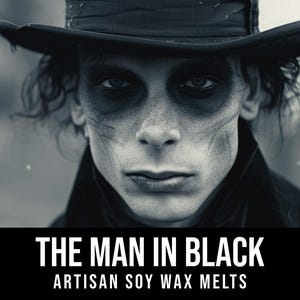 2.4oz Artisan Soy Wax Melts | The Man In Black - Night Mist, Leather, Jasmine, Moss, Ozone Wax Melt Tarts For Warmers | Stephen King Inspo